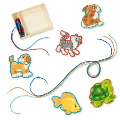 Educators Resource Melissa & Doug Lace & Trace Pets - Vibrant Animal-Themed Lacing Set* Preschool Education Toys & Activities