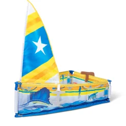 Educators Resource Melissa & Doug Let's Explore Sailboat Play Set - Interactive Pretend Play* Tents, Tunnels & Playhouses|Dress Up