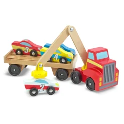 Educators Resource Melissa & Doug Magnetic Car Loader - Colorful Wooden Toy Set* Preschool Vehicles|Preschool Education Toys & Activities