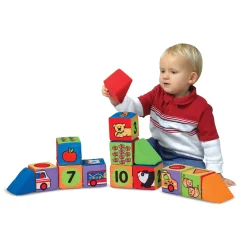 Educators Resource Melissa & Doug Match & Build Soft Blocks ‚Äì 14-Piece Set* Blocks, Sorting & Stacking Toys