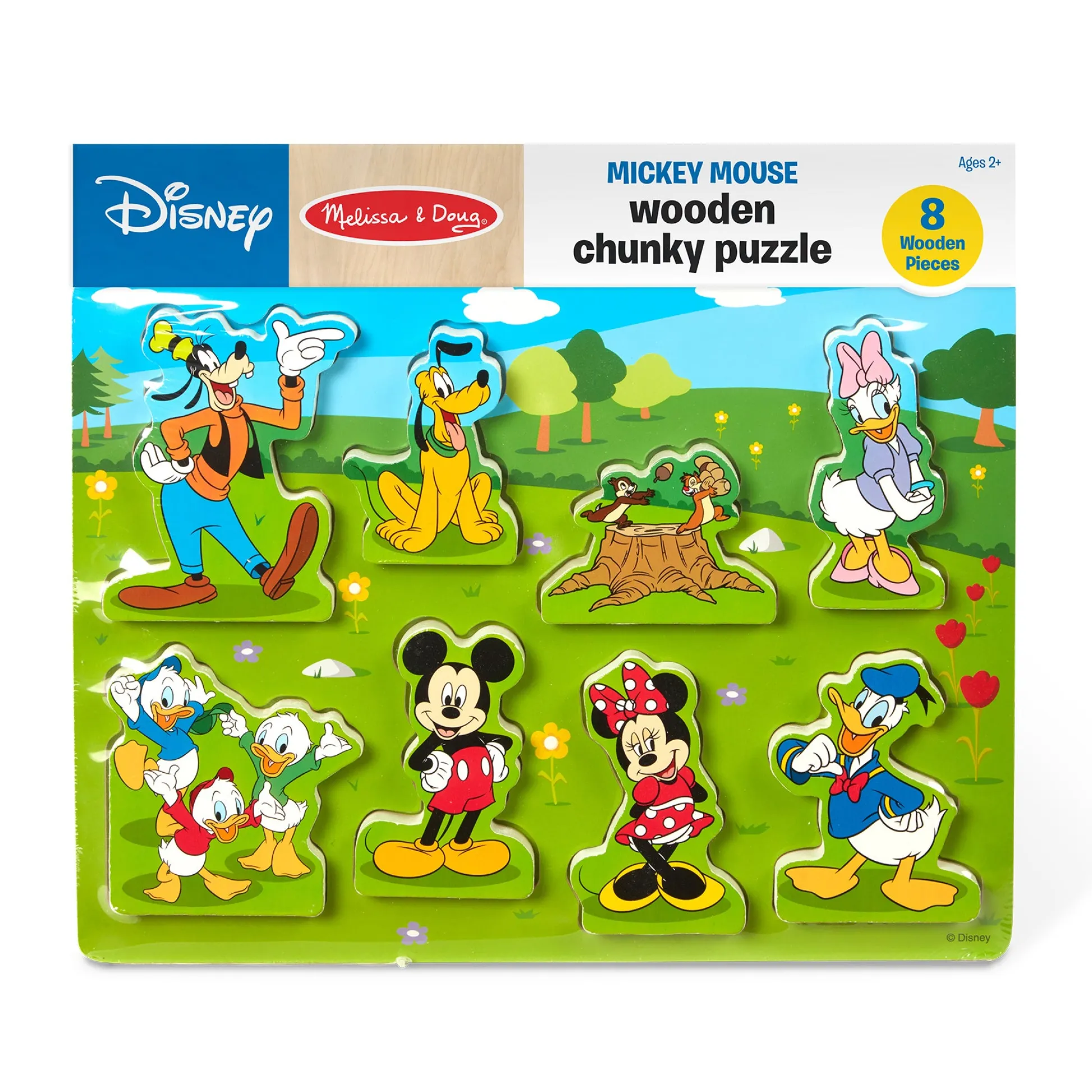 Educators Resource Melissa & Doug Mickey Mouse 8-Piece Wooden Chunky Puzzle* Puzzles