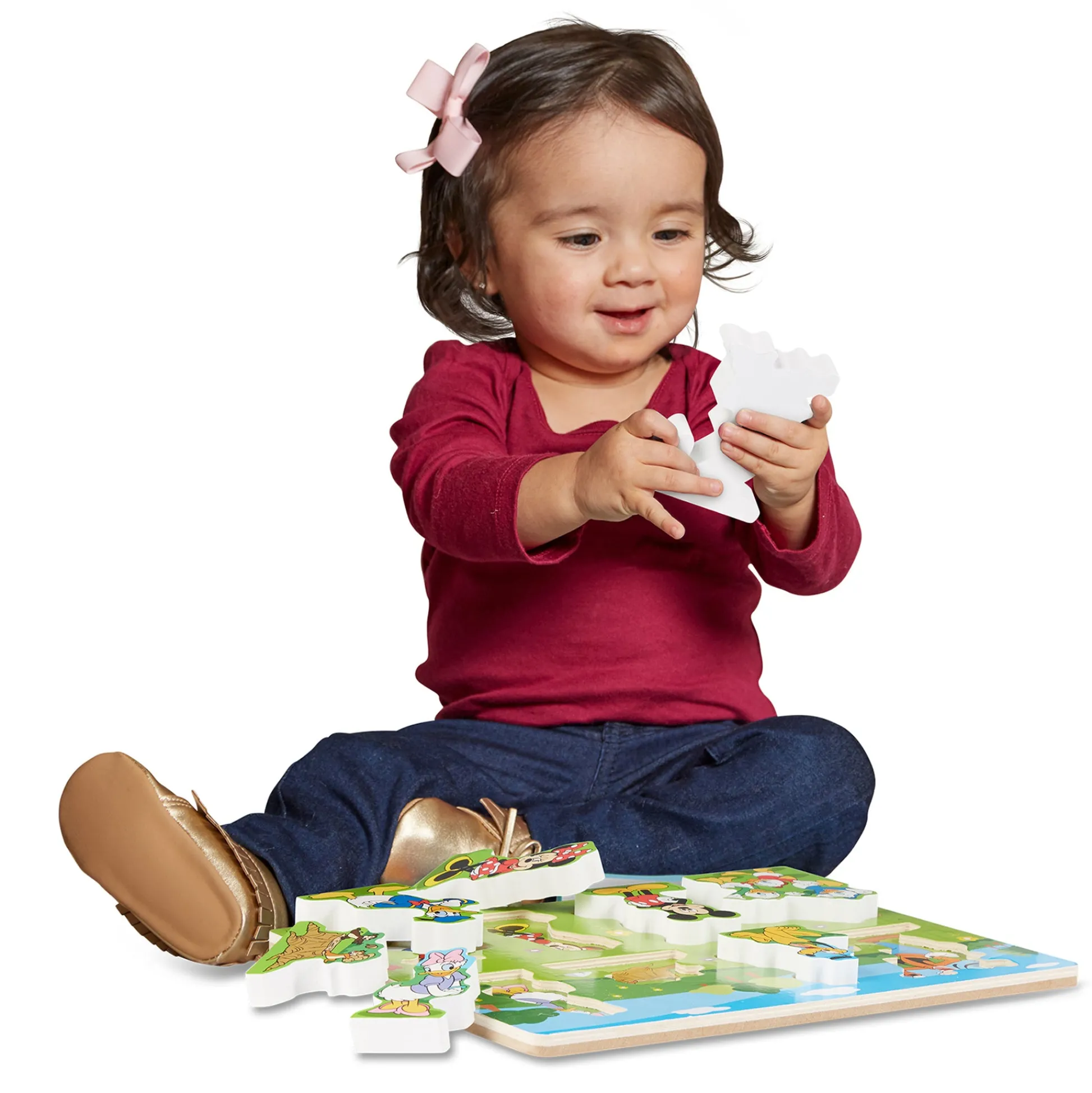 Educators Resource Melissa & Doug Mickey Mouse 8-Piece Wooden Chunky Puzzle* Puzzles
