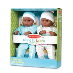 Educators Resource Melissa & Doug Mine to Love Twins Tyler & Taylor 15-inch Dolls* Baby Dolls|Stuffed Animals & Plush Toys