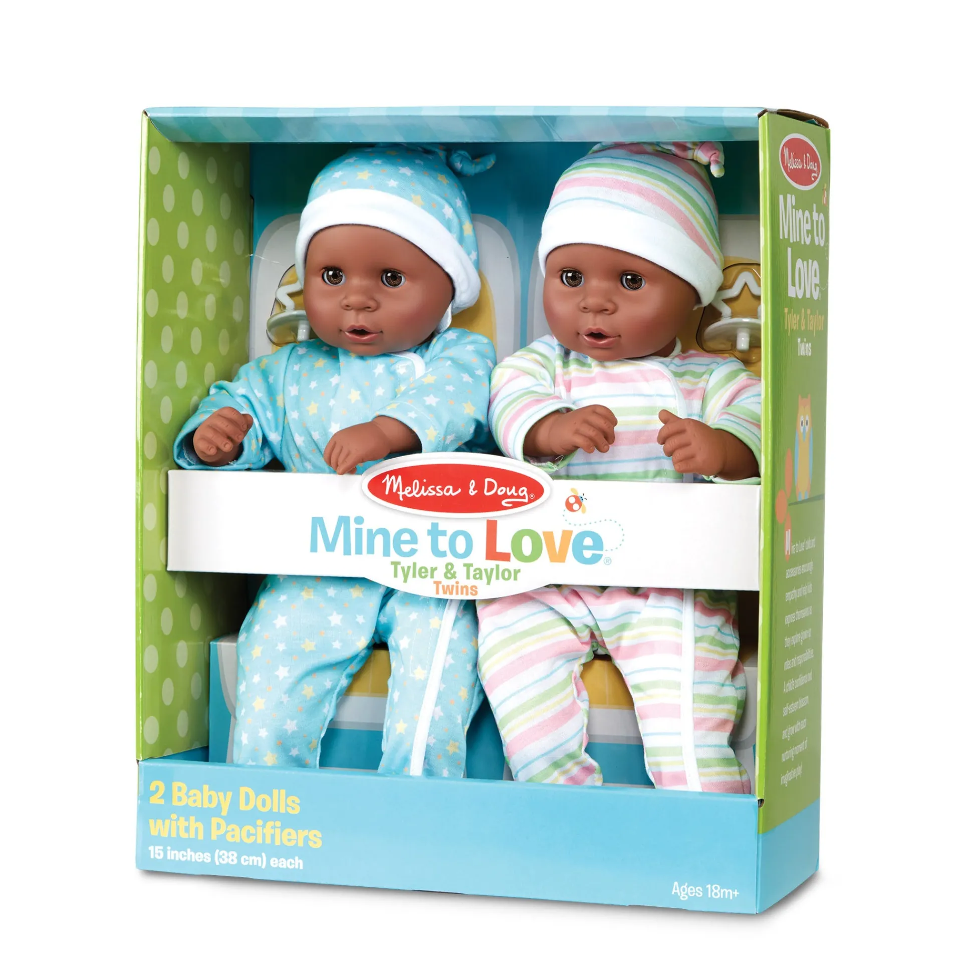 Educators Resource Melissa & Doug Mine to Love Twins Tyler & Taylor 15-inch Dolls* Baby Dolls|Stuffed Animals & Plush Toys