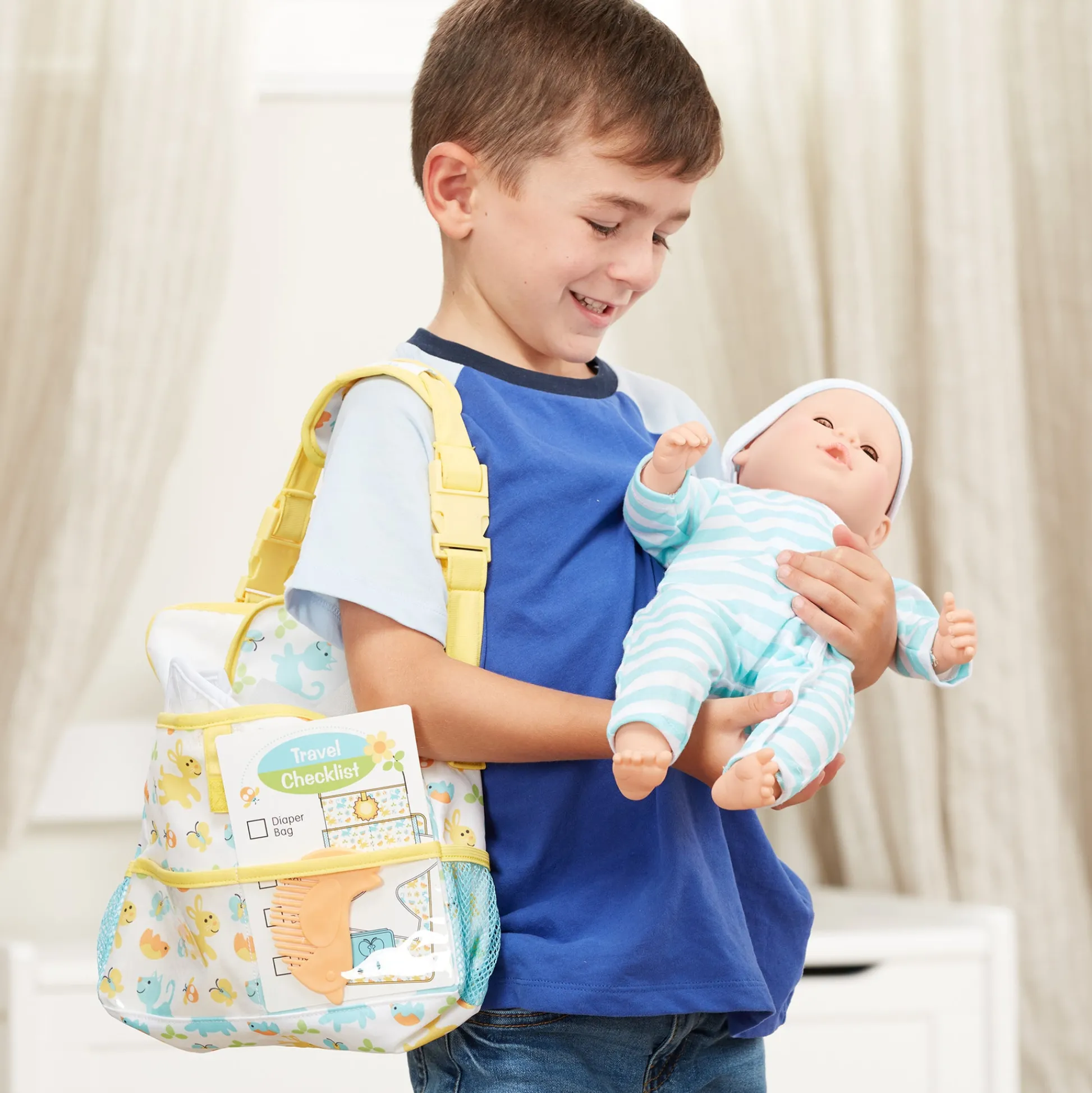 Educators Resource Melissa & Doug Mine to Love Diaper Bag Doll Travel Playset* Social & Emotional Skills|Stuffed Animals & Plush Toys