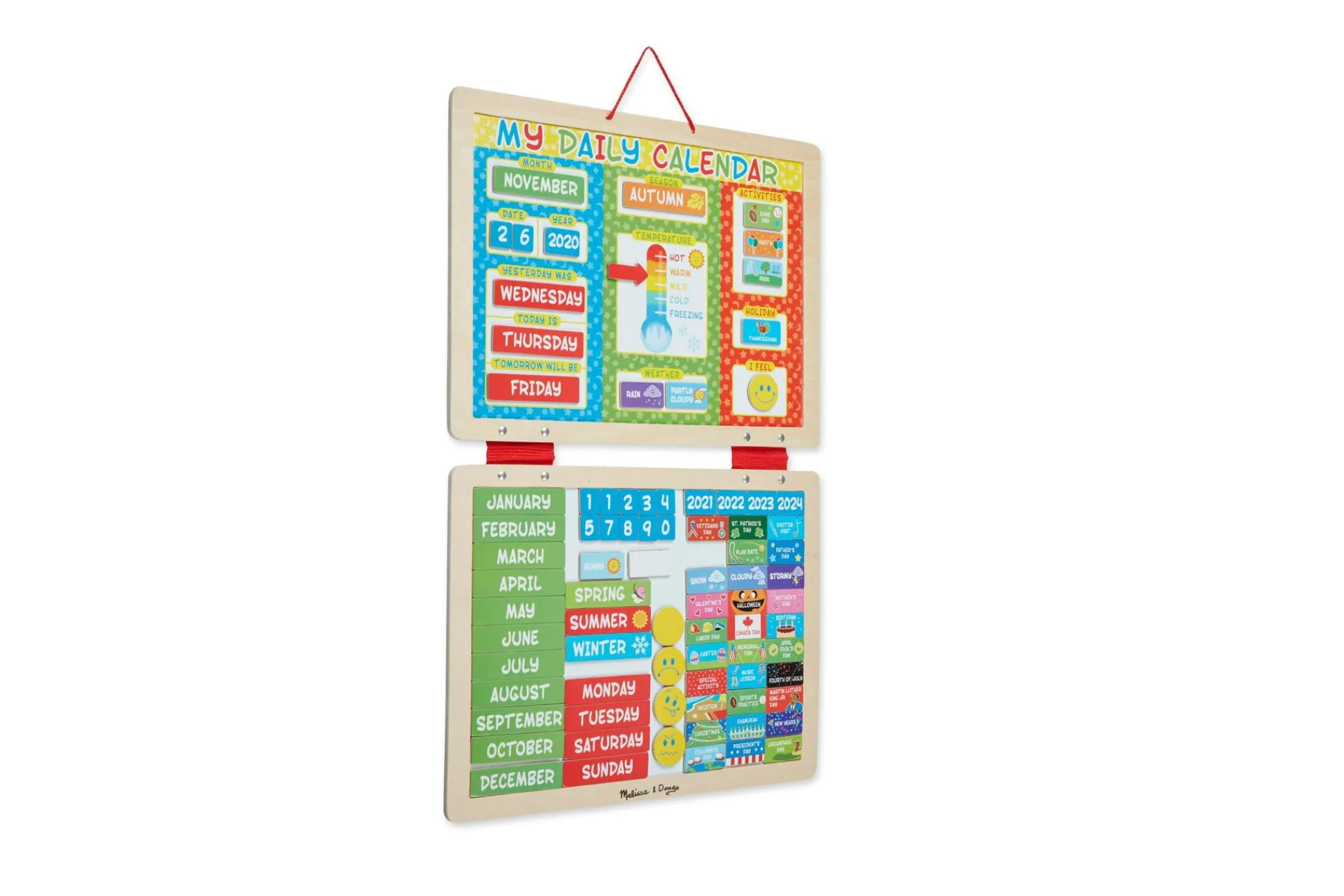 Educators Resource Melissa & Doug My First Daily Magnetic Calendar - Educational Toy for Kids* Social & Emotional Skills|Preschool Education Toys & Activities