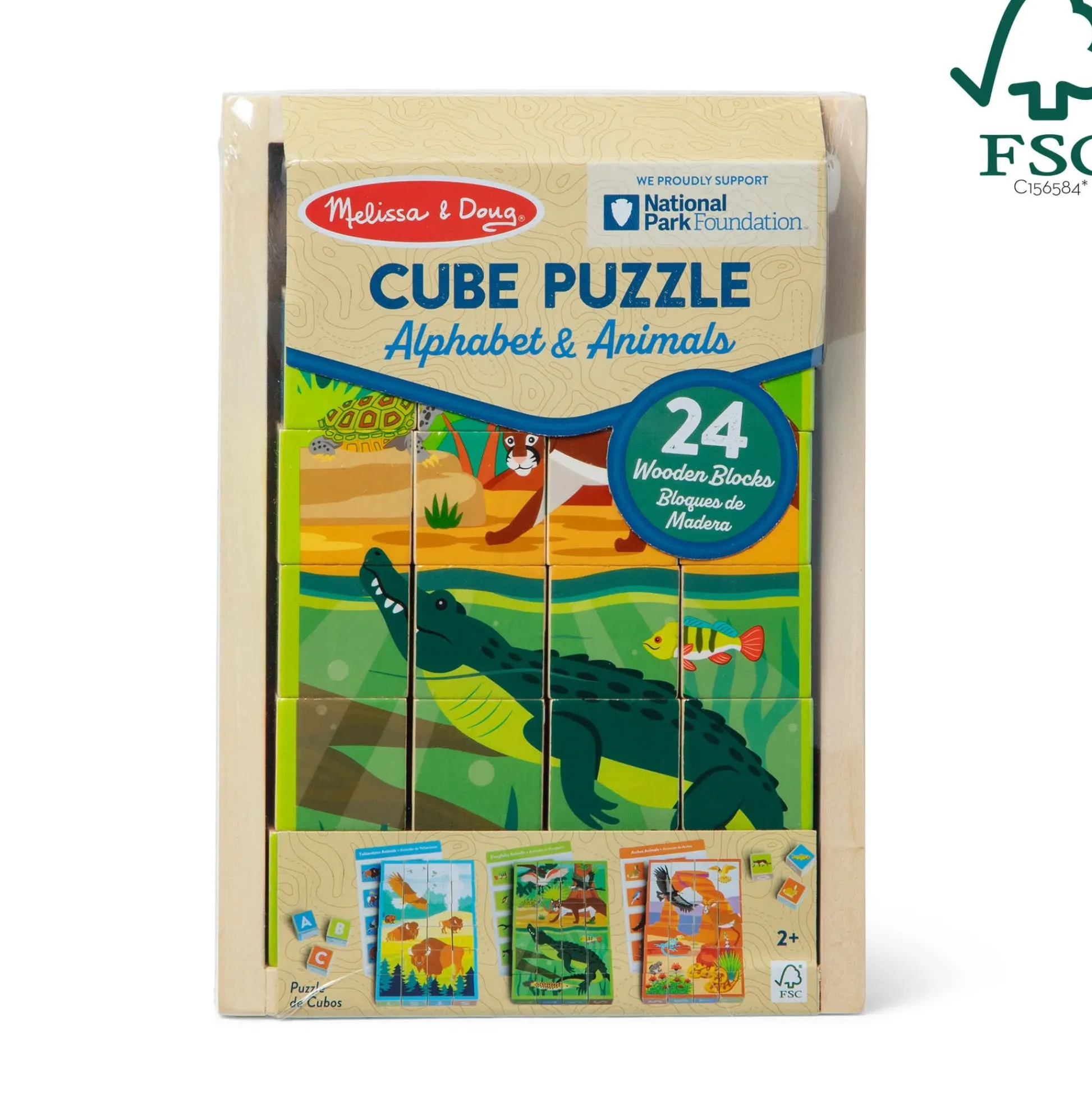 Educators Resource Melissa & Doug National Parks 24 pc Wooden Cube Puzzle* Puzzles