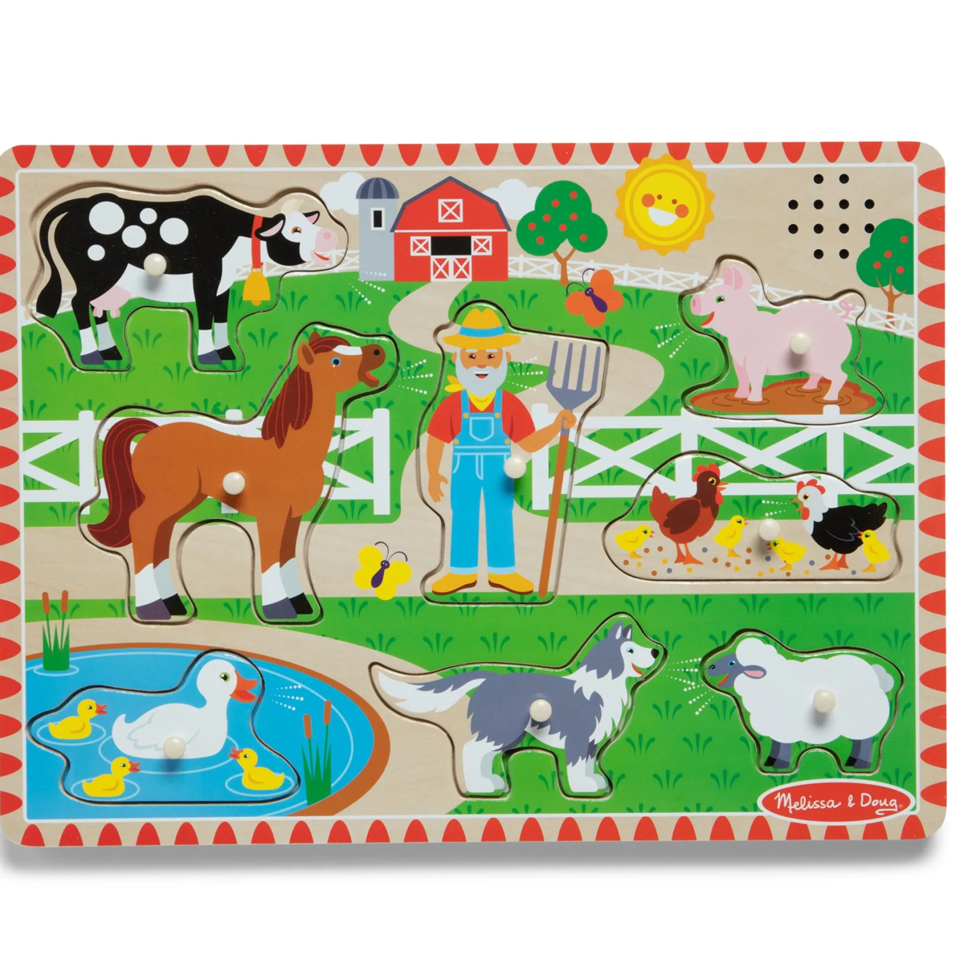 Educators Resource Melissa & Doug Old MacDonald's Farm Sound Puzzle - 8 Pieces* Puzzles