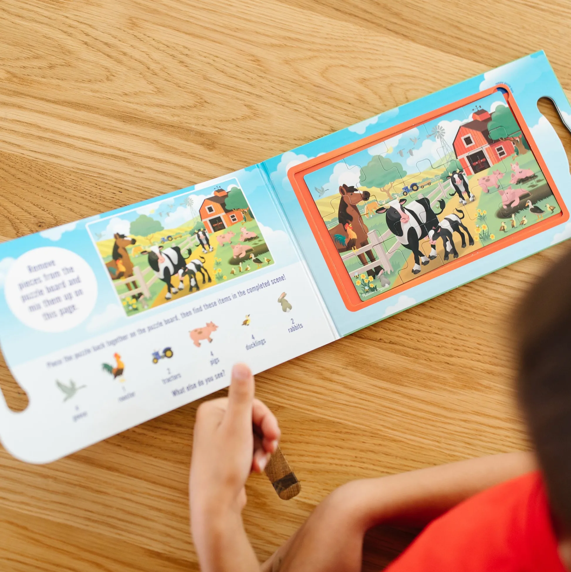 Educators Resource Melissa & Doug On the Farm 2-Pack Magnetic Puzzles - 15 pc each* Puzzles