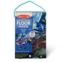 Educators Resource Melissa & Doug Outer Space 48 pc Glow-in-the-Dark Floor Puzzle* Puzzles