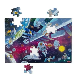 Educators Resource Melissa & Doug Outer Space 48 pc Glow-in-the-Dark Floor Puzzle* Puzzles