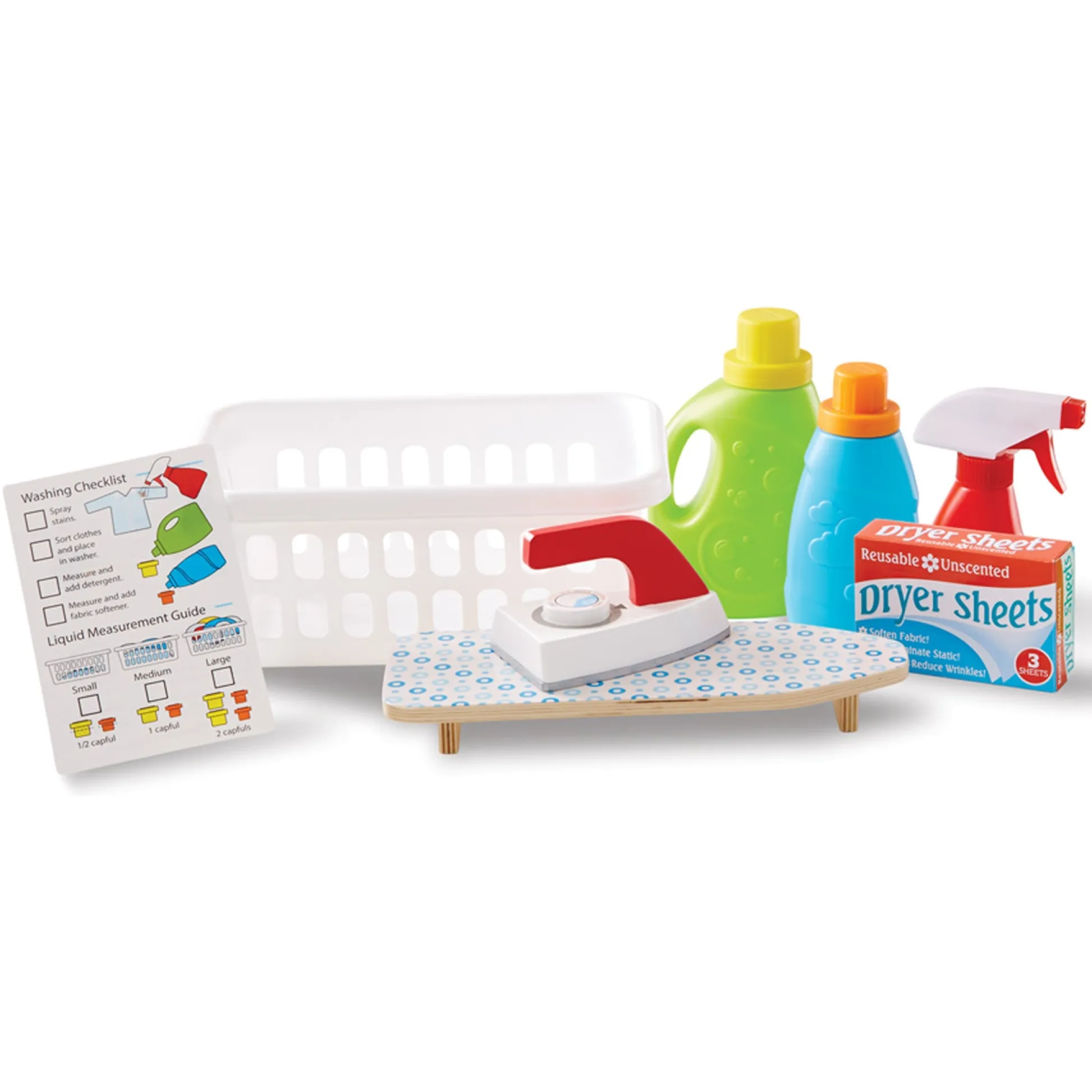 Educators Resource Melissa & Doug 11-Piece Laundry Basket Play Set* Tools & Workshops|Dress Up