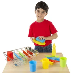 Educators Resource Melissa & Doug 24-Piece Let's Play House! Dishwashing Playset* Kitchens & Play Food|Dress Up