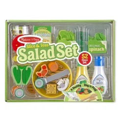 Educators Resource Melissa & Doug 52-Piece Slice & Toss Salad Playset* Kitchens & Play Food|Dress Up
