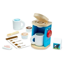 Educators Resource Melissa & Doug 8-Piece Wooden Brew & Serve Coffee Set* Dress Up|Kitchens & Play Food