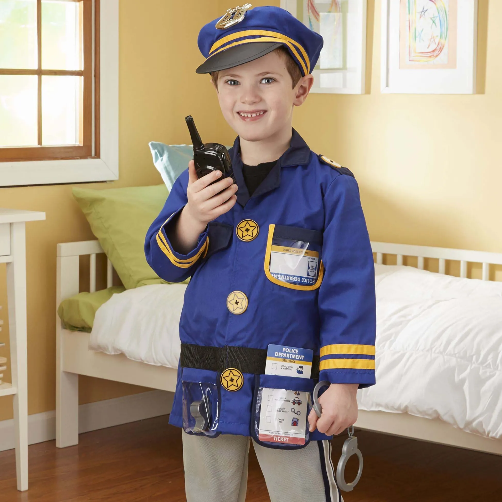 Educators Resource Melissa & Doug Police Officer Role Play Costume Set - Ages 3-6* Dress Up & Accessories|Dress Up