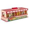 Educators Resource Melissa & Doug Portable Wooden Show-Horse Stable Play Set* Animal Figures|Dress Up