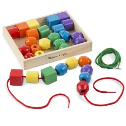 Educators Resource Melissa & Doug Primary Lacing Beads - Colorful Wooden Educational Toy* Preschool Education Toys & Activities