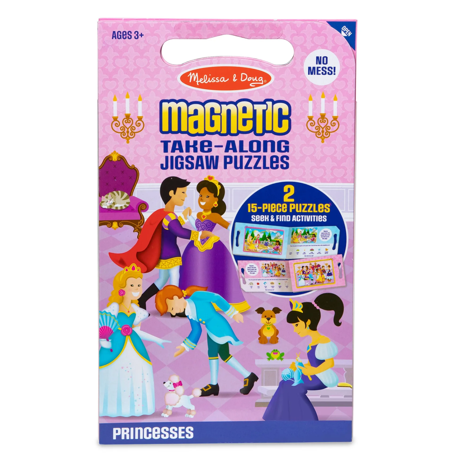 Educators Resource Melissa & Doug Princess 2-Pack Take Along Magnetic Jigsaw Puzzles – 15 pc* Puzzles