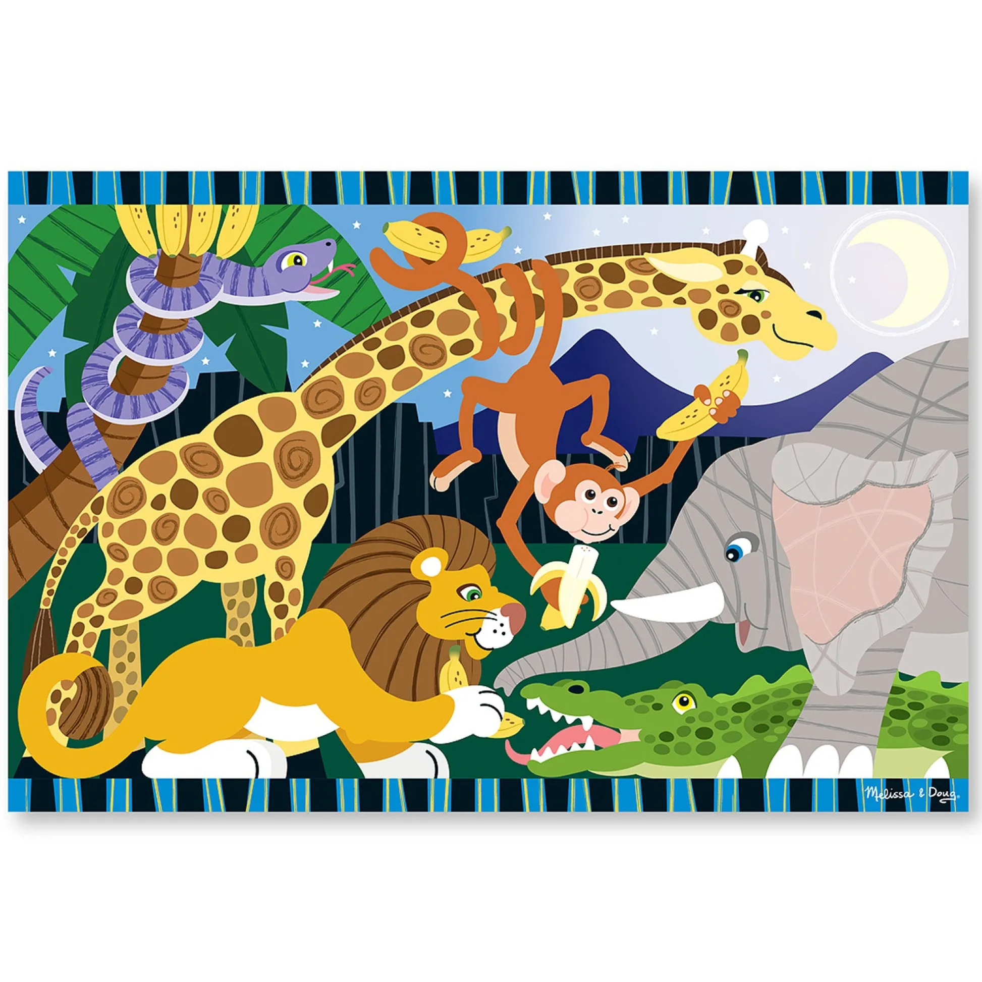 Educators Resource Melissa & Doug Safari Social 24 pc Floor Puzzle* Puzzles