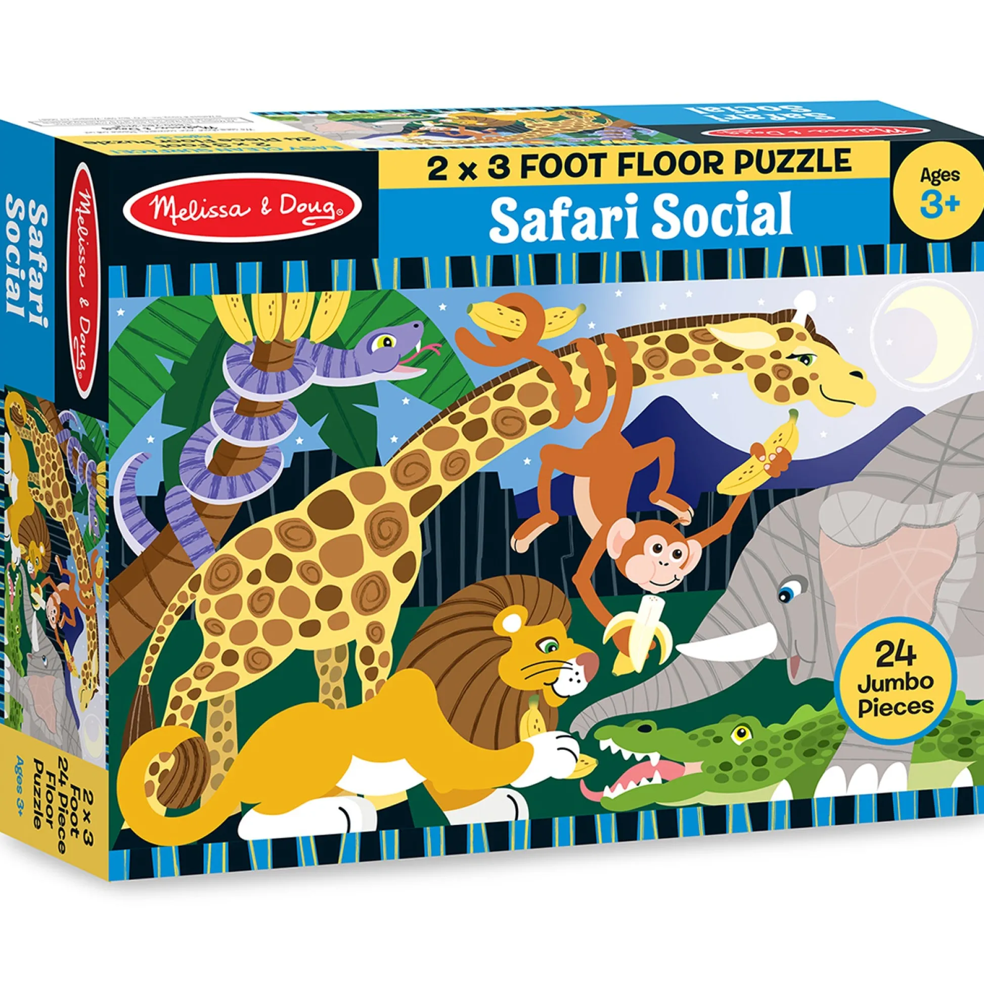 Educators Resource Melissa & Doug Safari Social 24 pc Floor Puzzle* Puzzles