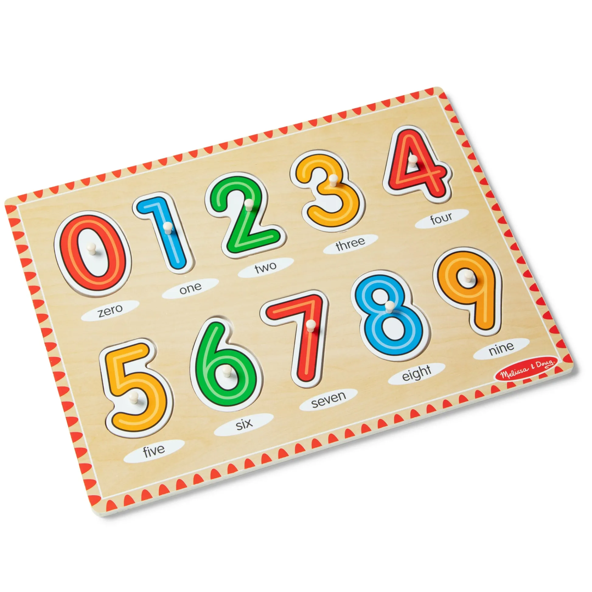 Educators Resource Melissa & Doug See-Inside Numbers Wooden Peg Puzzle - 10 pc* Preschool Education Toys & Activities|Puzzles