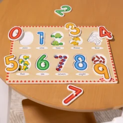 Educators Resource Melissa & Doug See-Inside Numbers Wooden Peg Puzzle - 10 pc* Preschool Education Toys & Activities|Puzzles