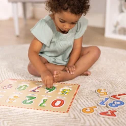 Educators Resource Melissa & Doug See-Inside Numbers Wooden Peg Puzzle - 10 pc* Preschool Education Toys & Activities|Puzzles