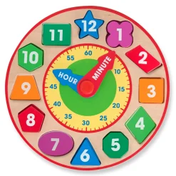 Educators Resource Melissa & Doug Shape Sorting Clock - Interactive Educational Toy* Preschool Education Toys & Activities
