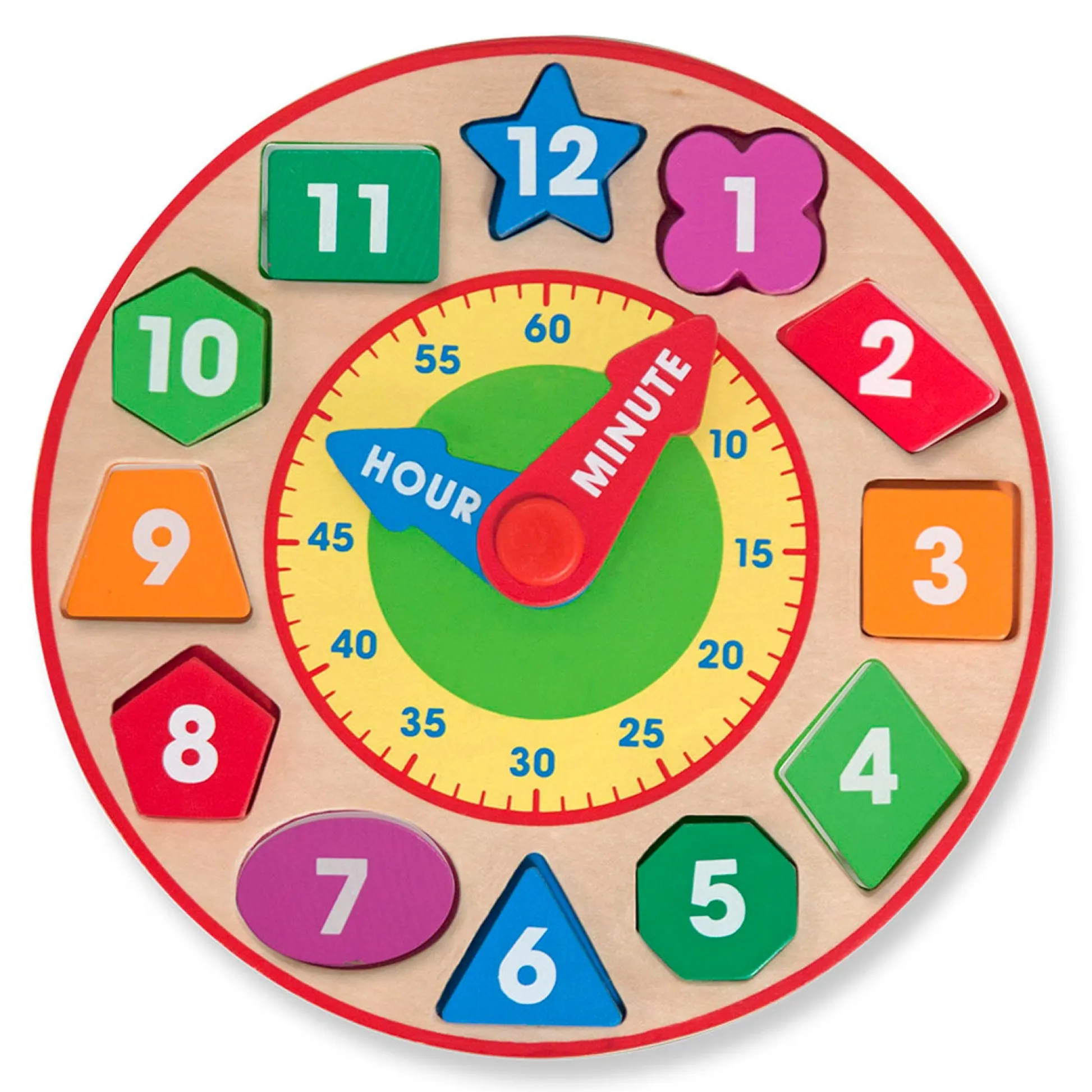 Educators Resource Melissa & Doug Shape Sorting Clock - Interactive Educational Toy* Preschool Education Toys & Activities