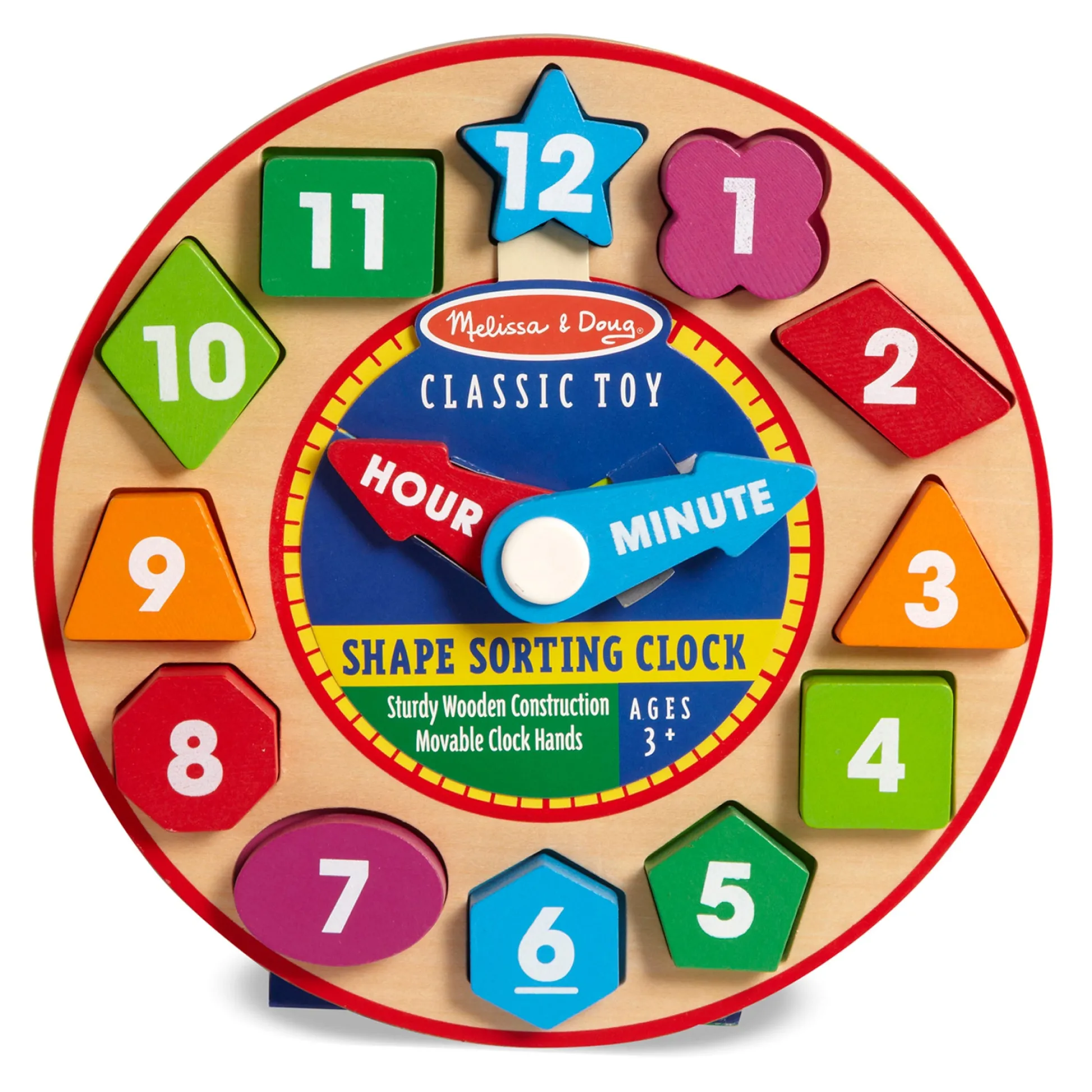 Educators Resource Melissa & Doug Shape Sorting Clock - Interactive Educational Toy* Preschool Education Toys & Activities