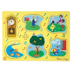 Educators Resource Melissa & Doug Sing-Along Nursery Rhymes - Yellow Sound Puzzle* Puzzles|Preschool Education Toys & Activities