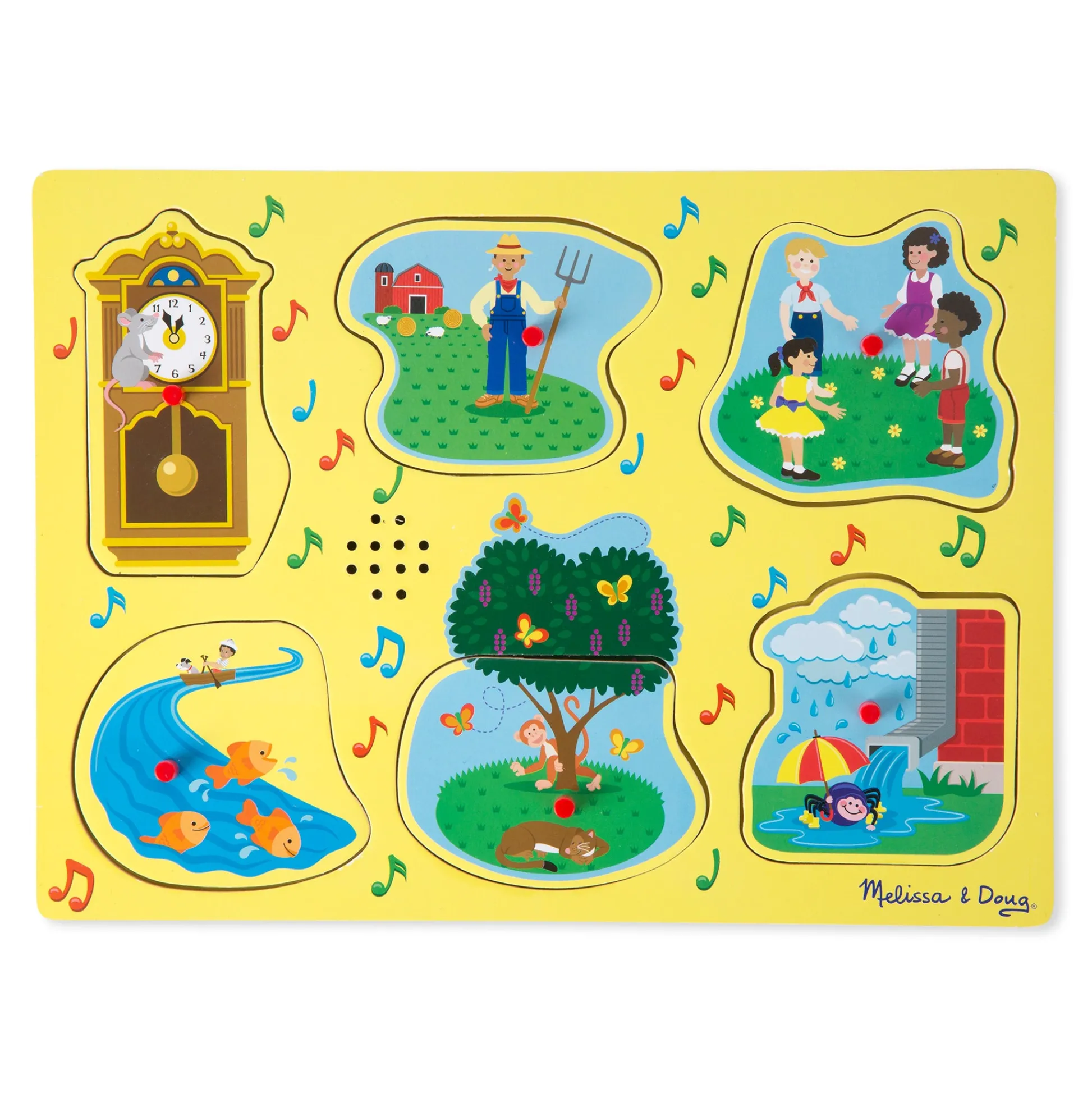 Educators Resource Melissa & Doug Sing-Along Nursery Rhymes - Yellow Sound Puzzle* Puzzles|Preschool Education Toys & Activities