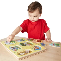 Educators Resource Melissa & Doug Sing-Along Nursery Rhymes - Yellow Sound Puzzle* Puzzles|Preschool Education Toys & Activities