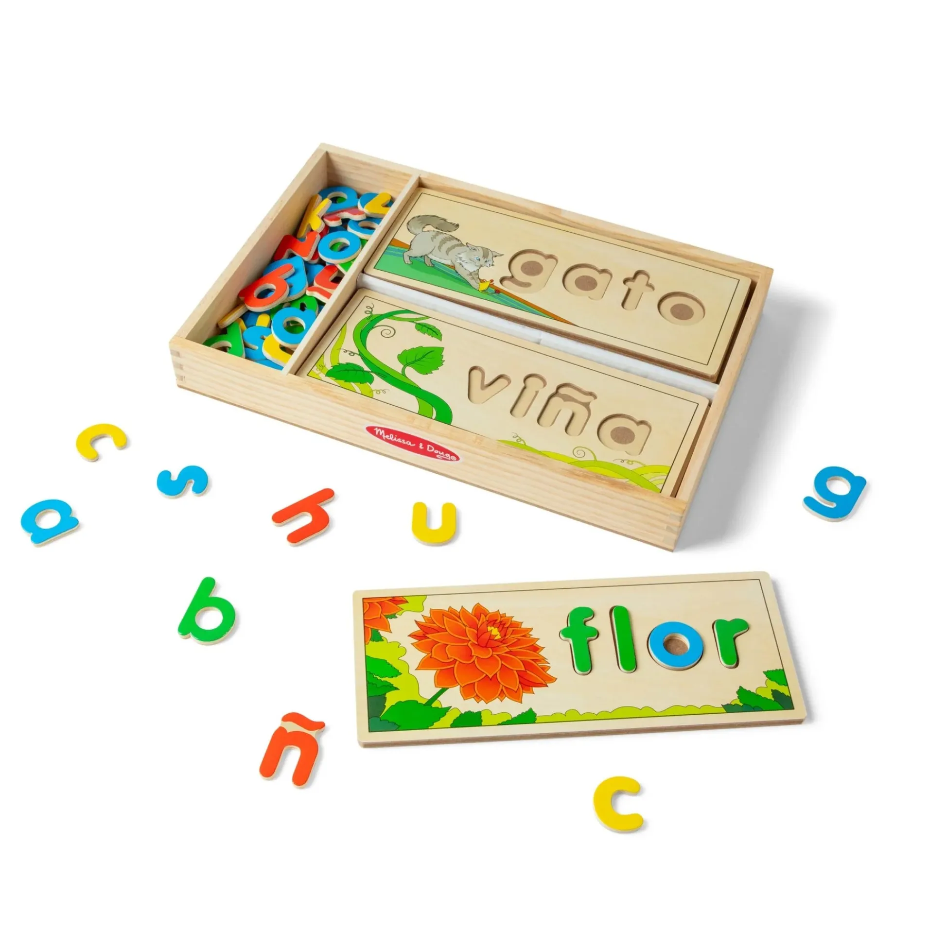 Educators Resource Melissa & Doug Spanish See & Spell Learning Puzzle Set* Puzzles|Preschool Education Toys & Activities