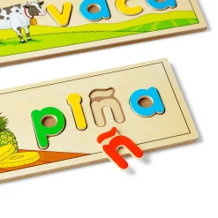 Educators Resource Melissa & Doug Spanish See & Spell Learning Puzzle Set* Puzzles|Preschool Education Toys & Activities