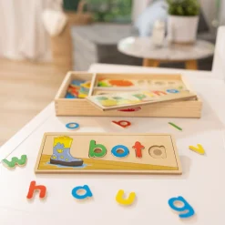 Educators Resource Melissa & Doug Spanish See & Spell Learning Puzzle Set* Puzzles|Preschool Education Toys & Activities