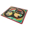 Educators Resource Melissa & Doug Speedway Race Track Rug with 4 Wooden Cars Set* Playsets & Vehicles