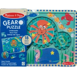 Educators Resource Melissa & Doug Underwater Adventure Wooden Gear Puzzle - Ocean Theme* Puzzles