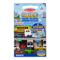 Educators Resource Melissa & Doug Vehicles Magnetic 2 Pack Jigsaw Puzzles - 15 pc* Puzzles