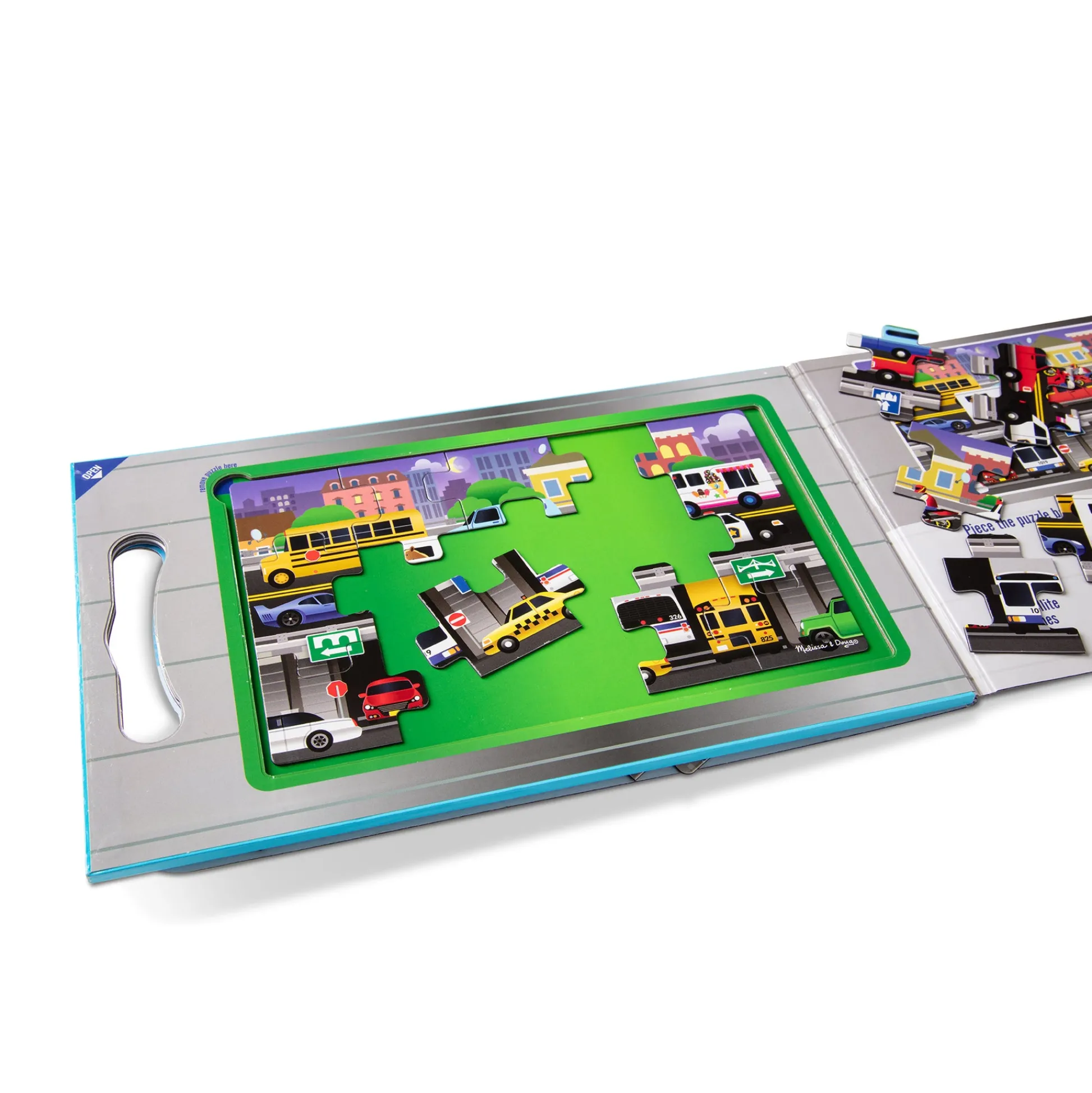 Educators Resource Melissa & Doug Vehicles Magnetic 2 Pack Jigsaw Puzzles - 15 pc* Puzzles