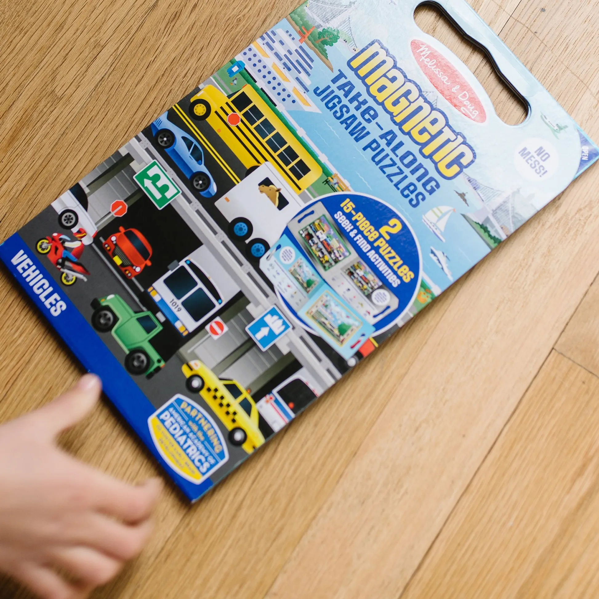 Educators Resource Melissa & Doug Vehicles Magnetic 2 Pack Jigsaw Puzzles - 15 pc* Puzzles
