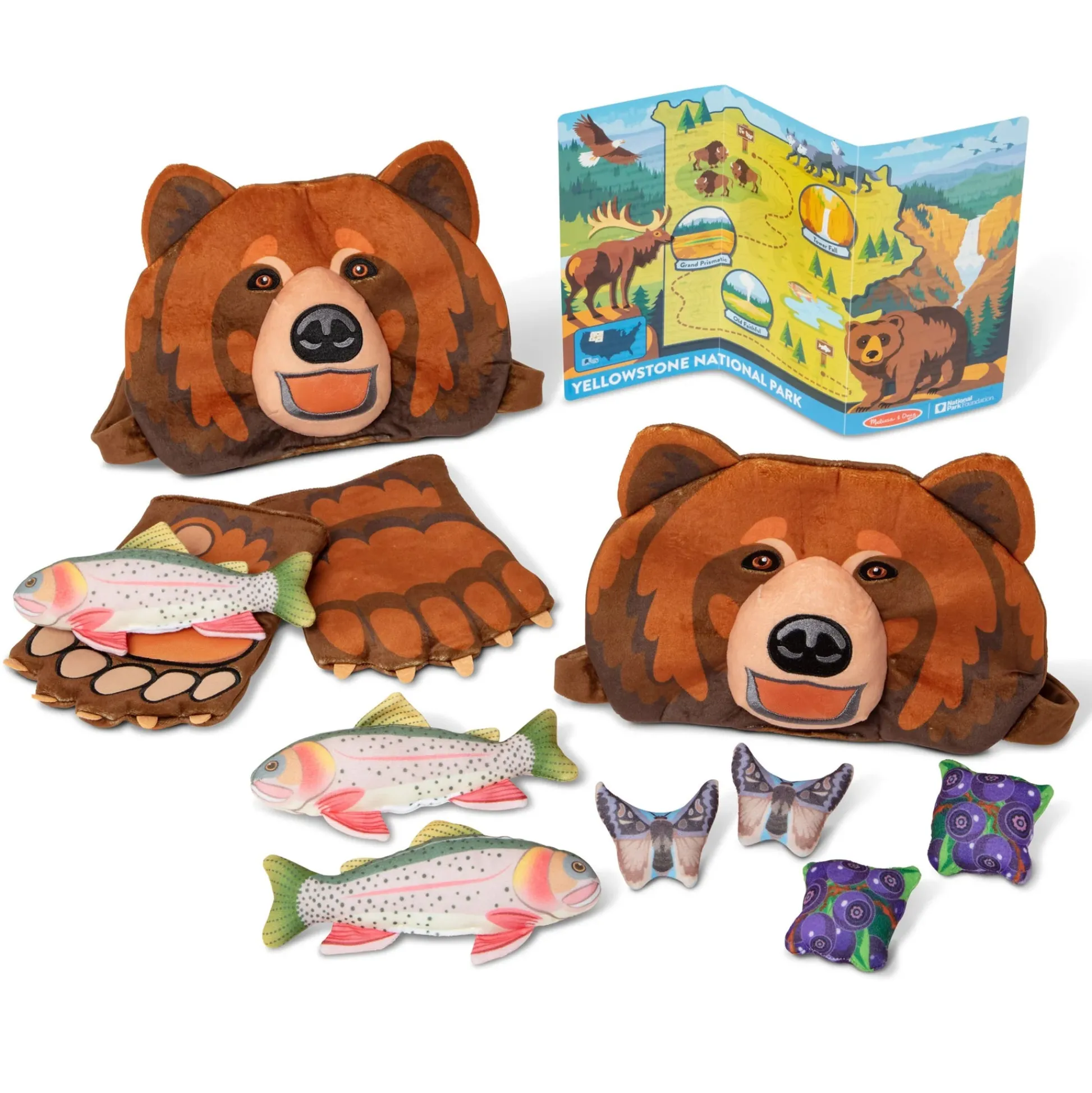 Educators Resource Melissa & Doug Yellowstone Grizzly Bear Pretend Play Set* Animal Figures|Dress Up