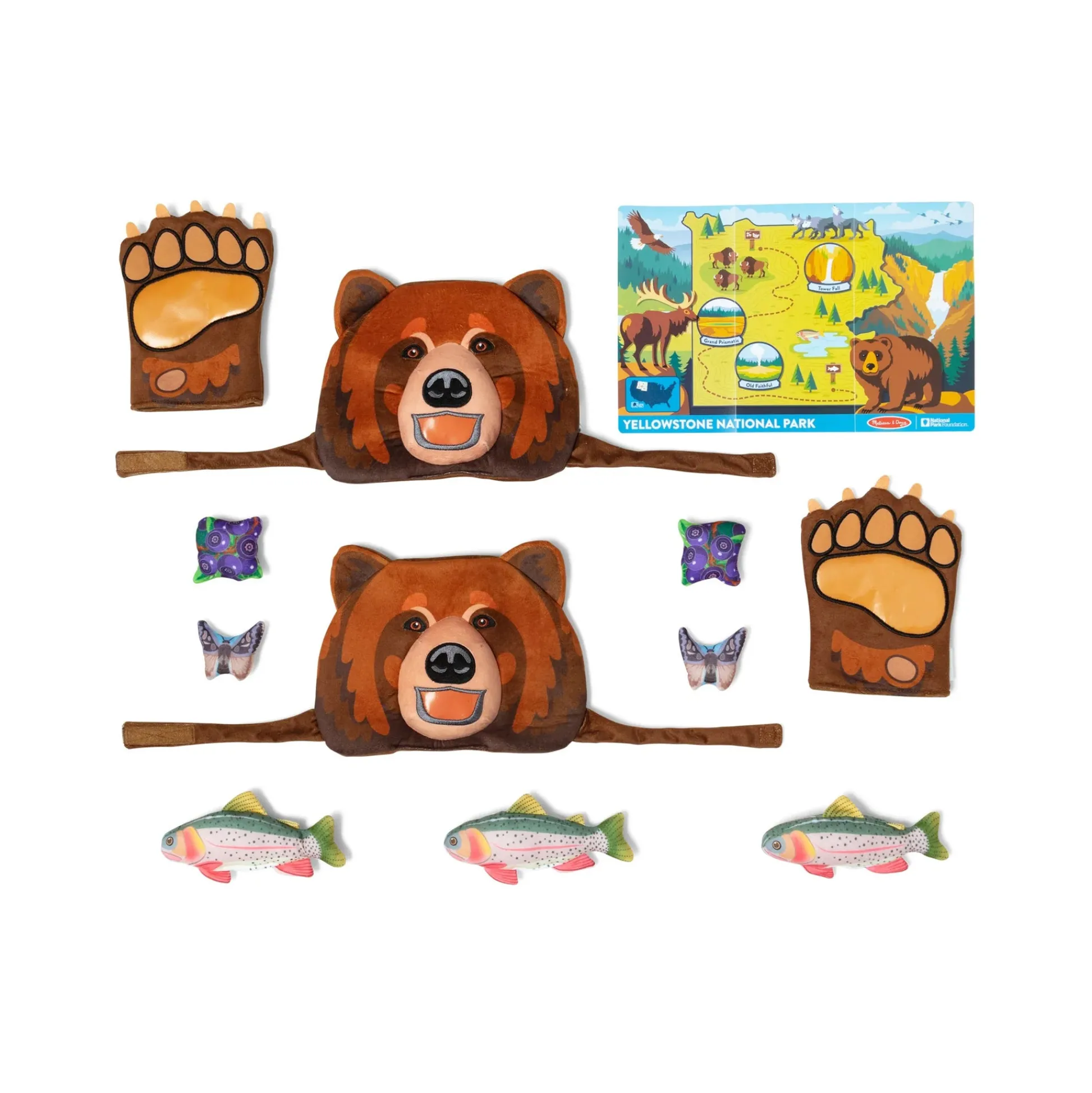 Educators Resource Melissa & Doug Yellowstone Grizzly Bear Pretend Play Set* Animal Figures|Dress Up