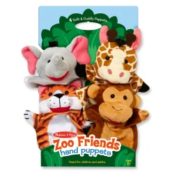 Educators Resource Melissa & Doug Zoo Friends Hand Puppet Set - 4-Piece* Puppets & Puppet Theaters|Dress Up