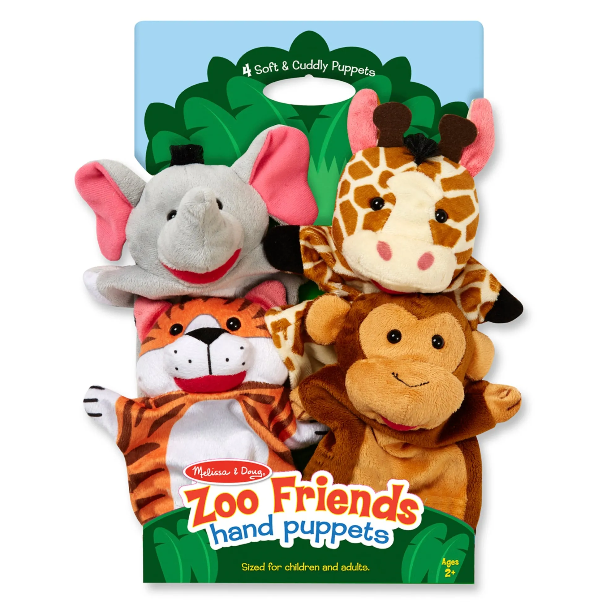 Educators Resource Melissa & Doug Zoo Friends Hand Puppet Set - 4-Piece* Puppets & Puppet Theaters|Dress Up