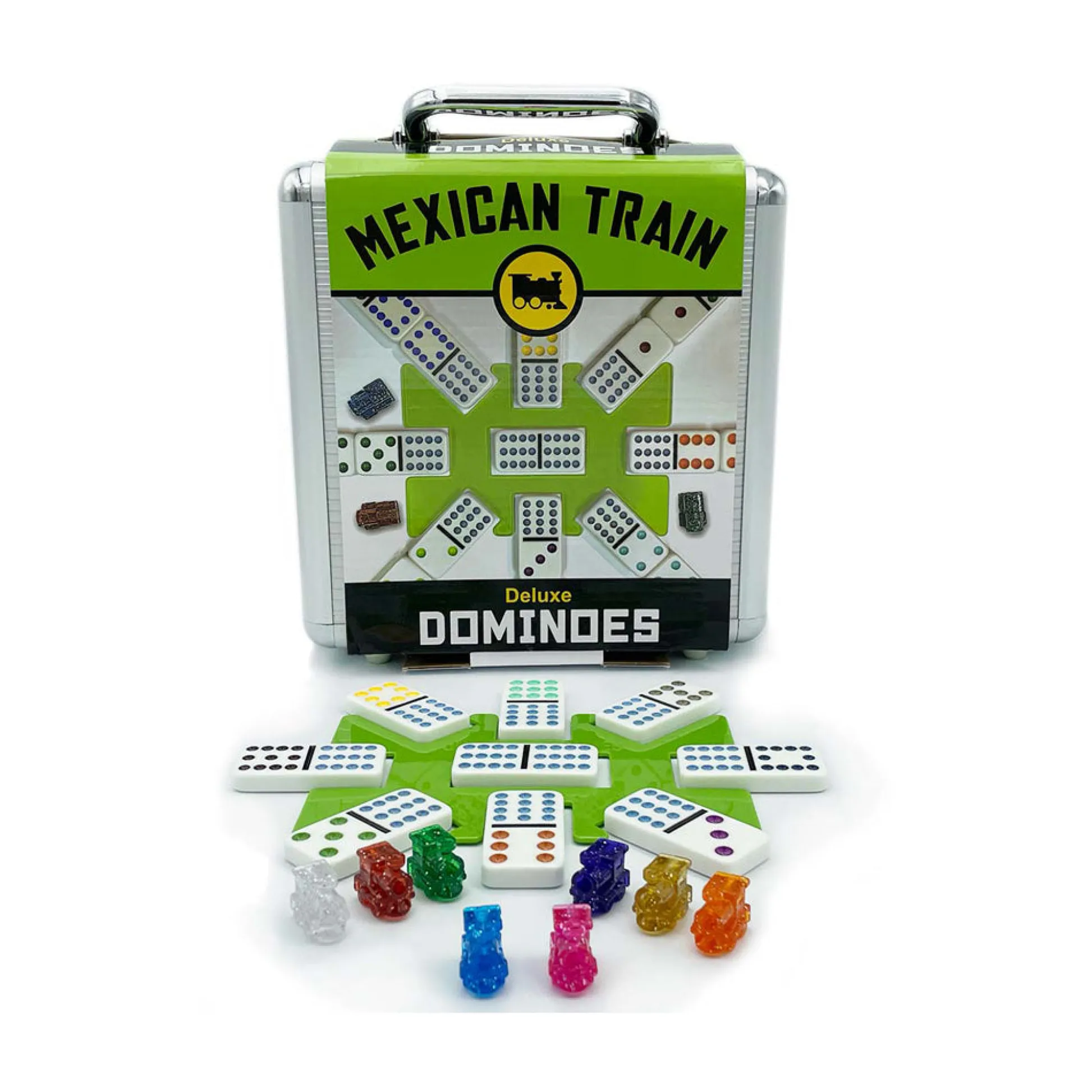 AreYouGame Mexican Train Deluxe Dominoes Set by University Games* Dominoes & Tiles Games
