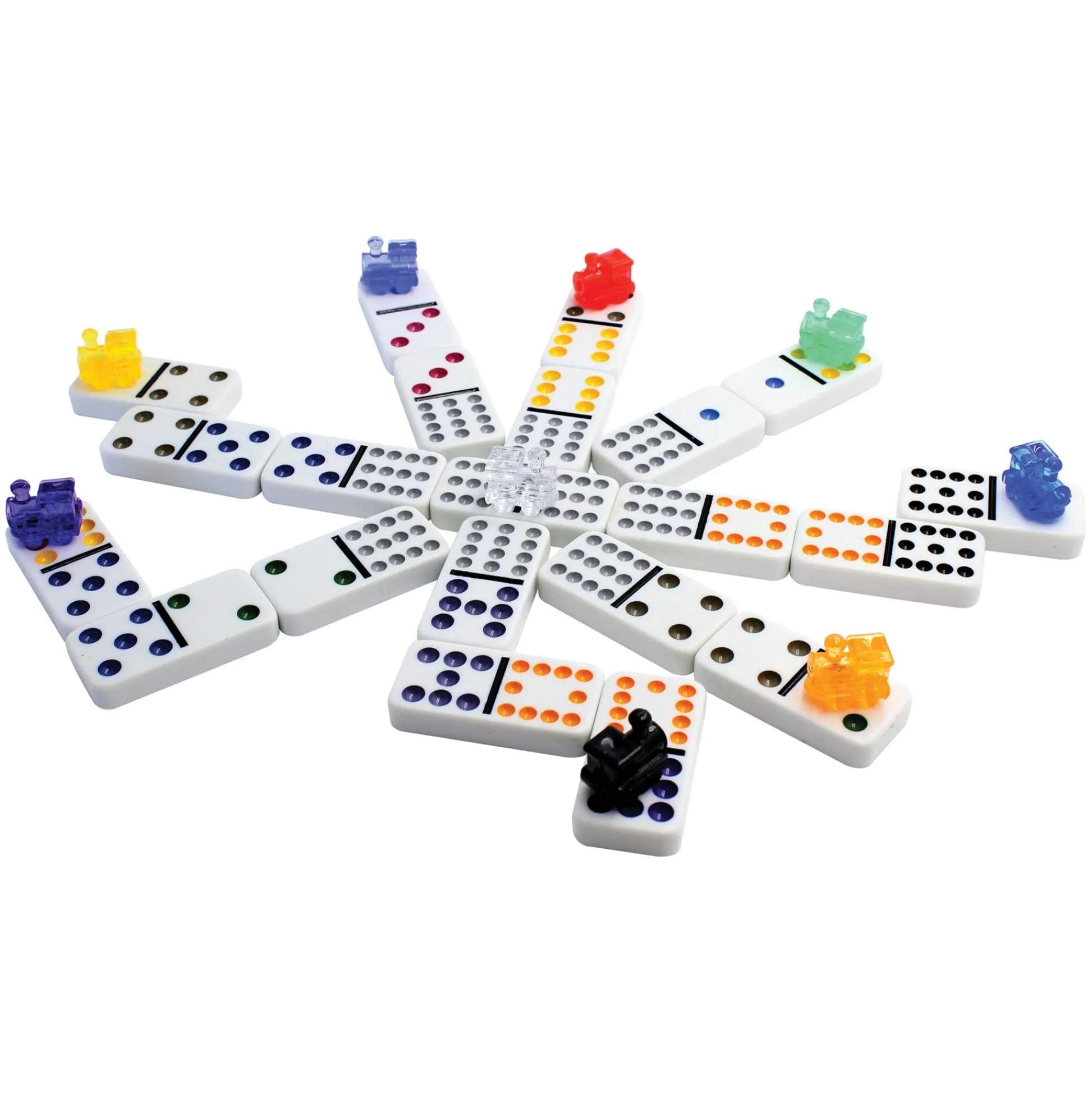 The Distribution Solutions Mexican Train Dominoes with Aluminum Carrying Case* Dominoes & Tiles Games