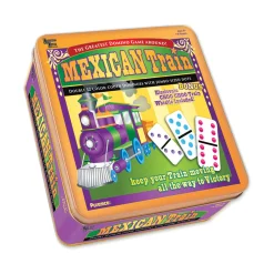 AreYouGame Mexican Train Double 12 Color Dot Dominoes Game Set - Professional Size* Dominoes & Tiles Games