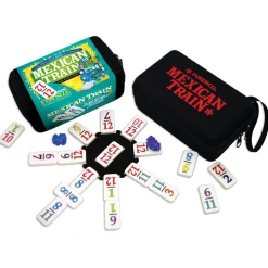 AreYouGame Mexican Train To Go Number Dominoes Set by Puremco* Dominoes & Tiles Games